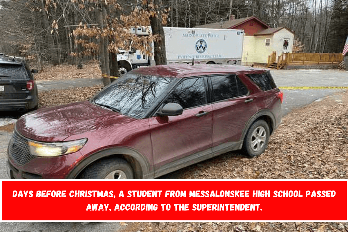 Days before Christmas, a student from Messalonskee High School passed away, according to the superintendent.