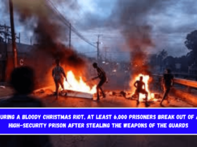 During a bloody Christmas riot, at least 6,000 prisoners break out of a high-security prison after stealing the weapons of the guards