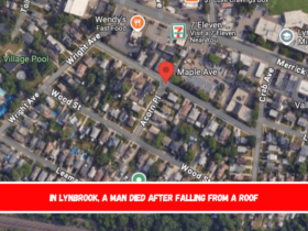 In Lynbrook, a man died after falling from a roof