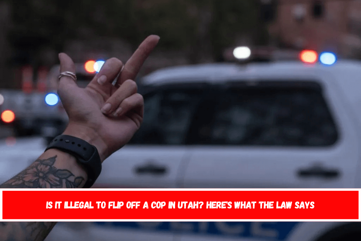 Is It Illegal to Flip Off a Cop in Utah Here's What the Law Says