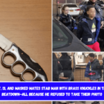 Migrant boy, 13, and masked mates stab man with brass knuckles in Times Square beatdown—all because he refused to take their photo