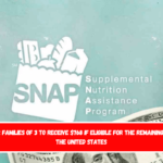 SNAP update Families of 3 to receive $768 if eligible for the remaining payments in the United States