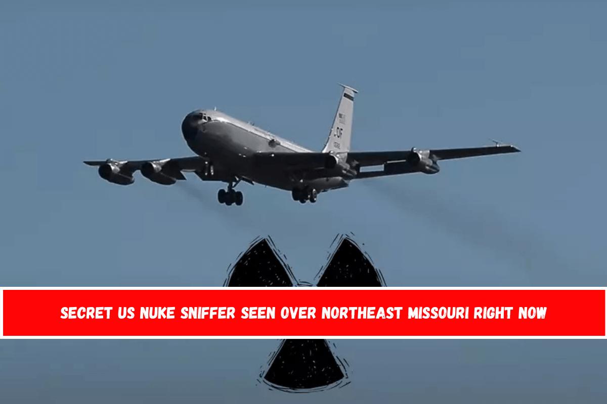 Secret US Nuke Sniffer Seen Over Northeast Missouri Right Now