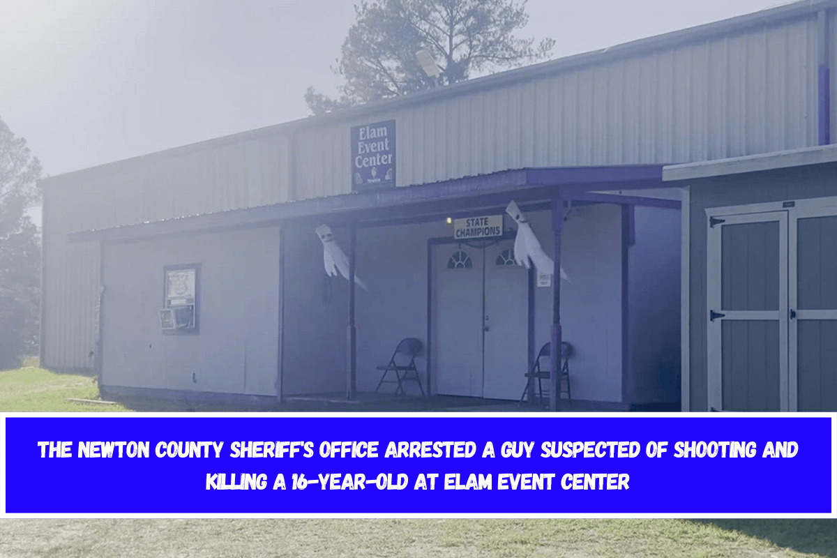 The Newton County Sheriff's Office arrested a guy suspected of shooting and killing a 16-year-old at Elam Event Center