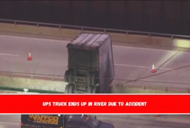 UPS Truck Ends Up in River Due to Accident