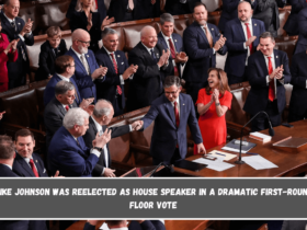 Mike Johnson was reelected as House Speaker in a dramatic first-round floor vote