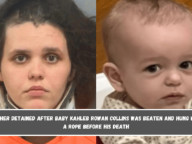 Mother detained after baby Kahleb Rowan Collins was beaten and hung with a rope before his death