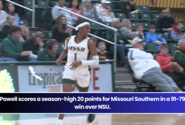 Powell scores a season-high 20 points for Missouri Southern in a 91-79 win over NSU.