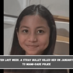 She turned ten last week. A stray bullet killed her on January 1, according to Miami-Dade police