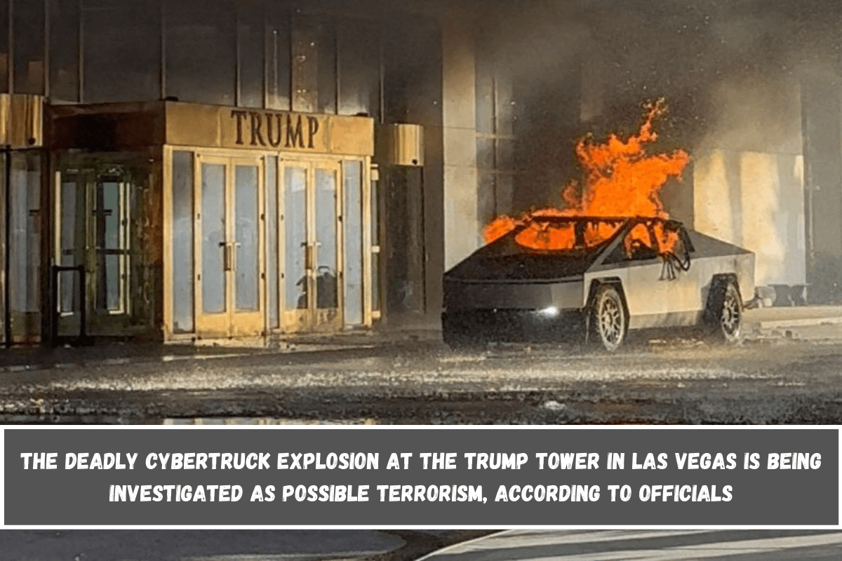 The deadly Cybertruck explosion at the Trump Tower in Las Vegas is being investigated as possible terrorism, According to Officials